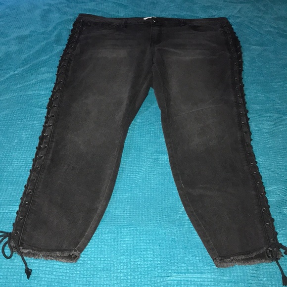Side lace up jeans - Picture 5 of 8